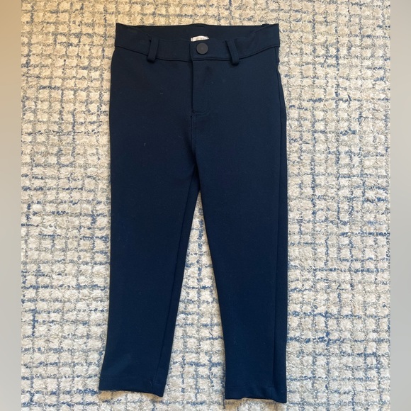 Lil Legs navy slim euro knit pants size 3y adjustable waist - Picture 1 of 1